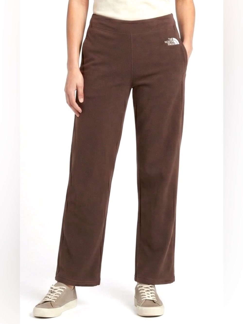 The North Face Women's Chocolate Brown Wide-Leg Fleece Pants
